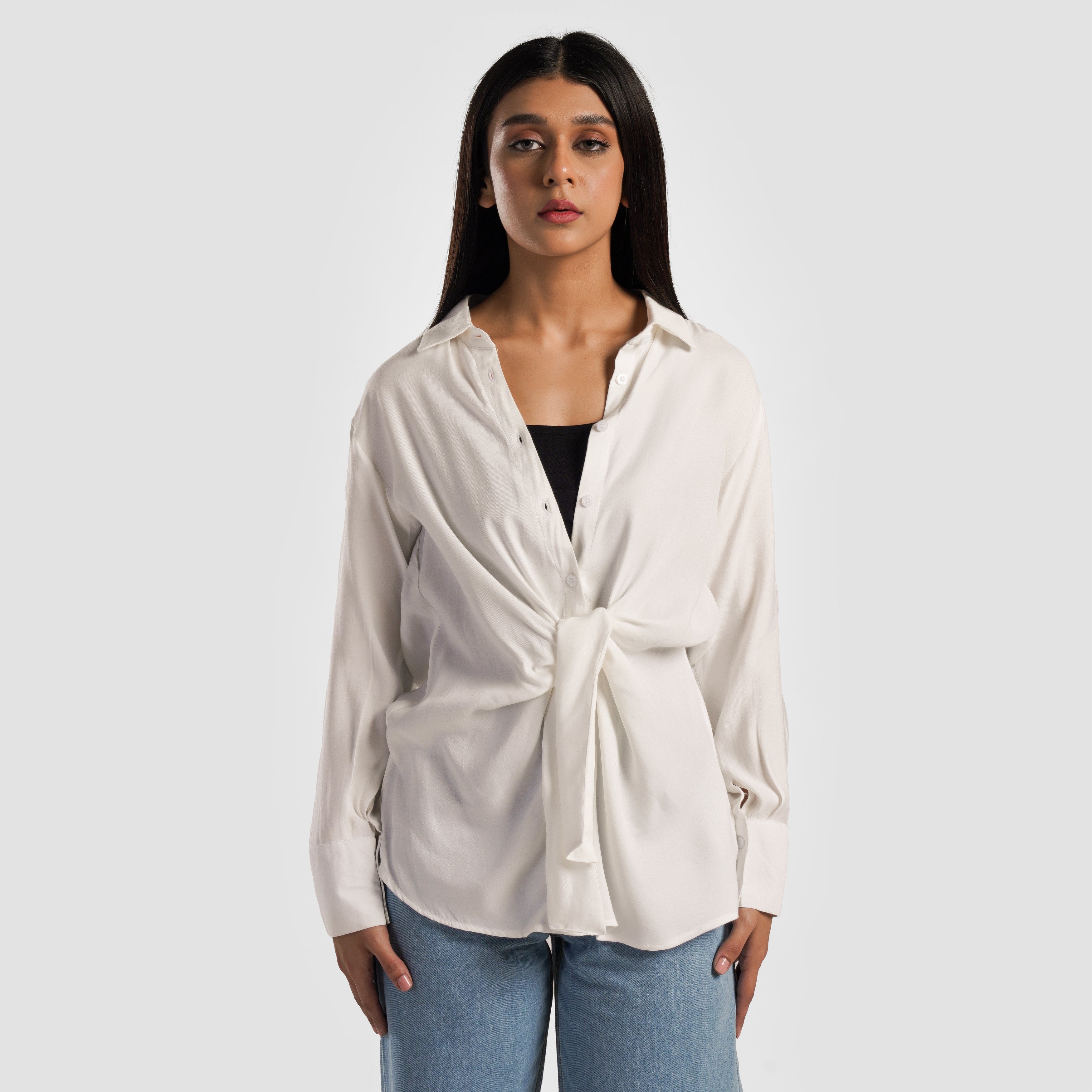 Harmony Wrap Top (White)