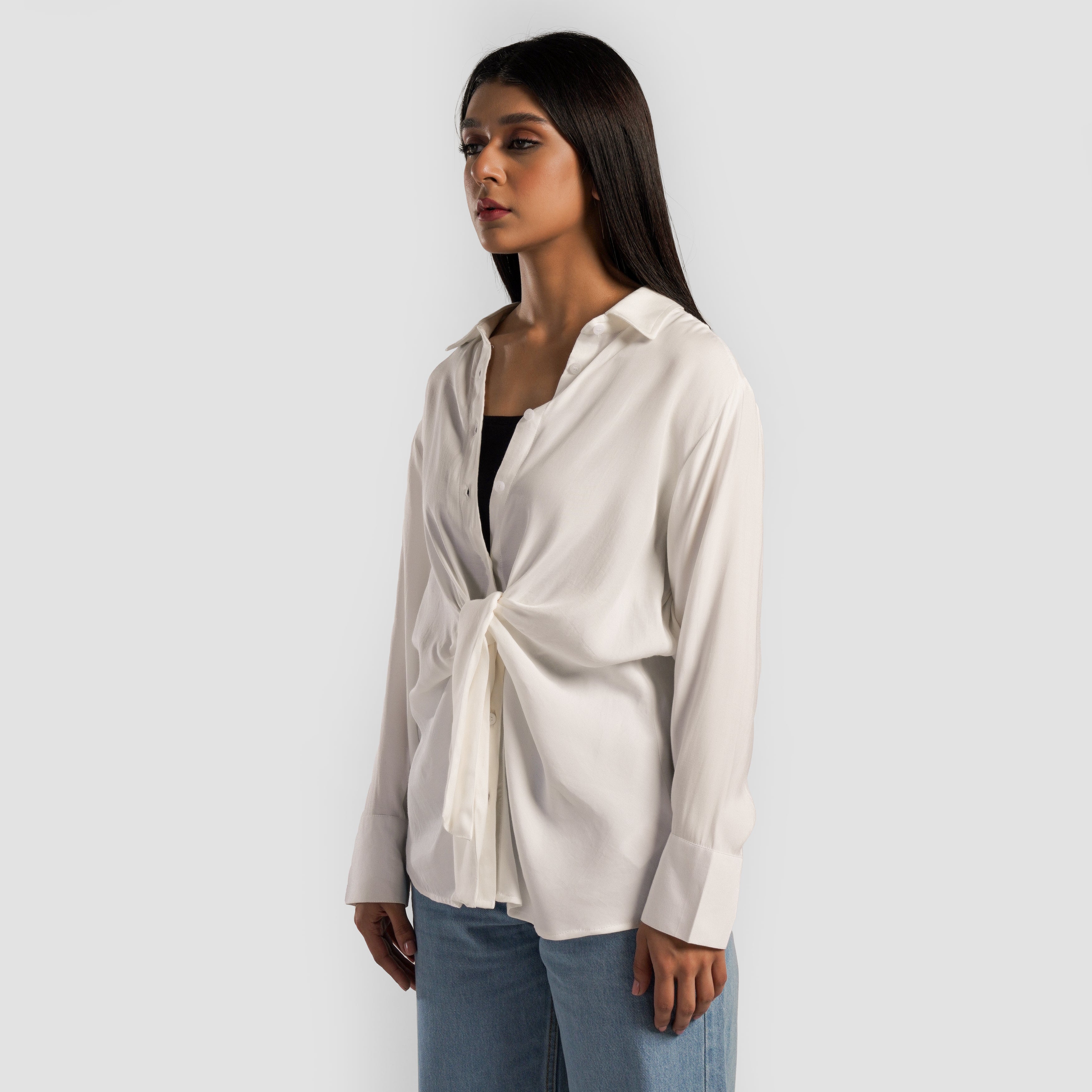 Harmony Wrap Top (White)