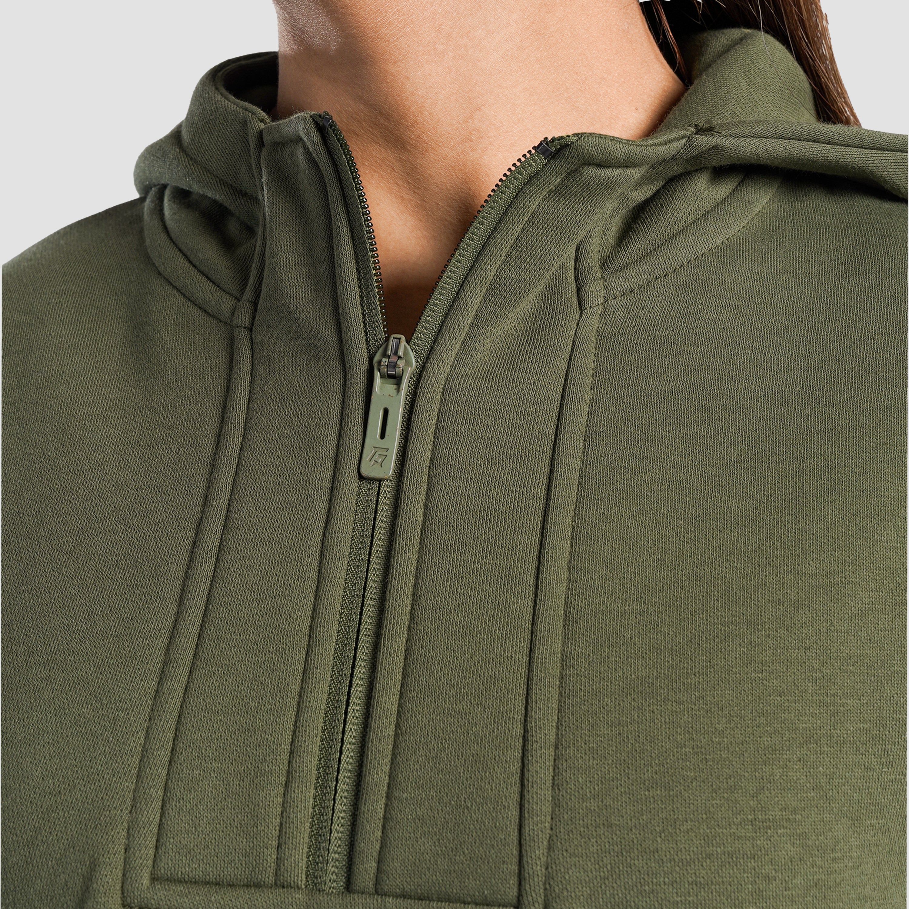 Arcadia Half Zip Hoodie (Olive)