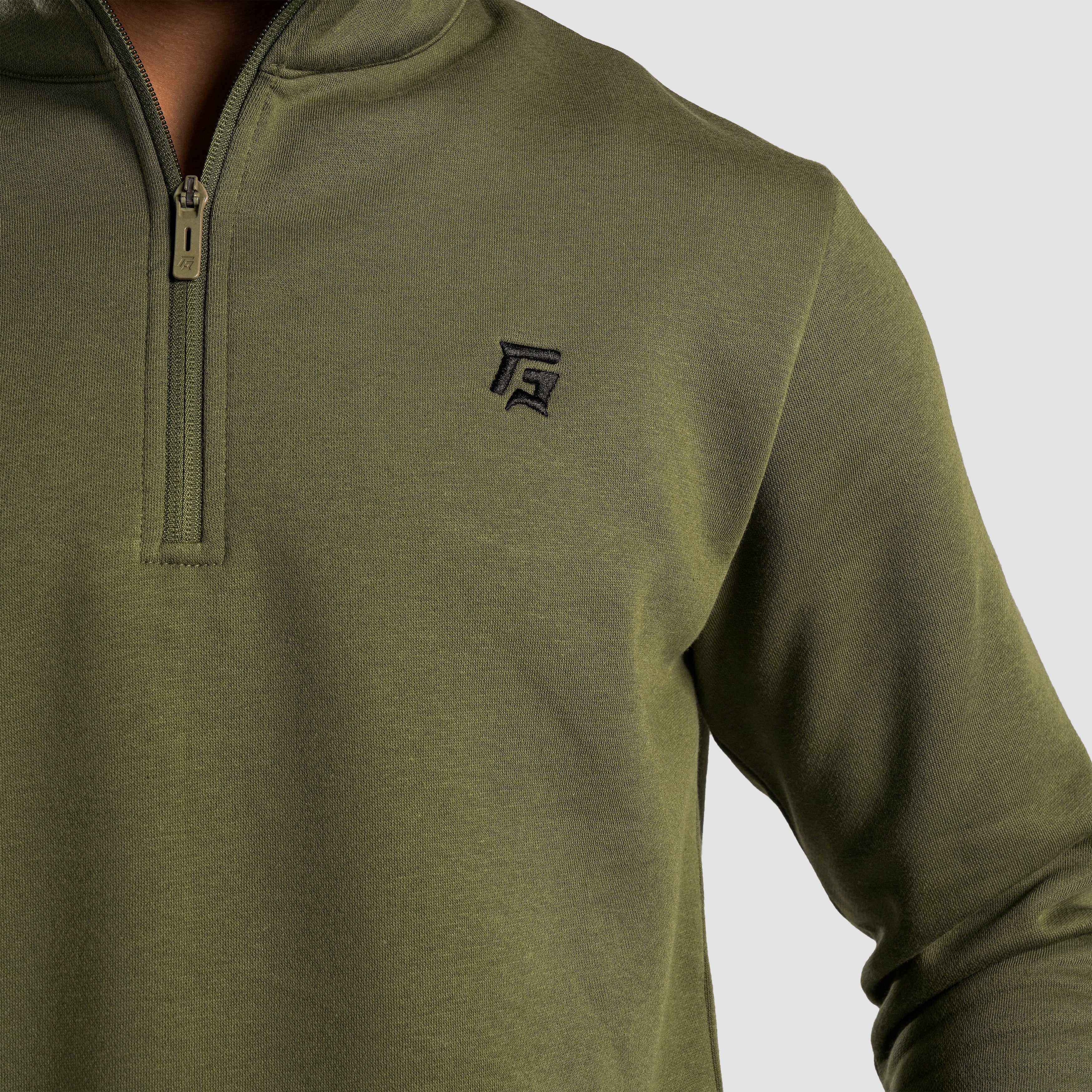 Axis Half Zip SweatShirt (Olive)