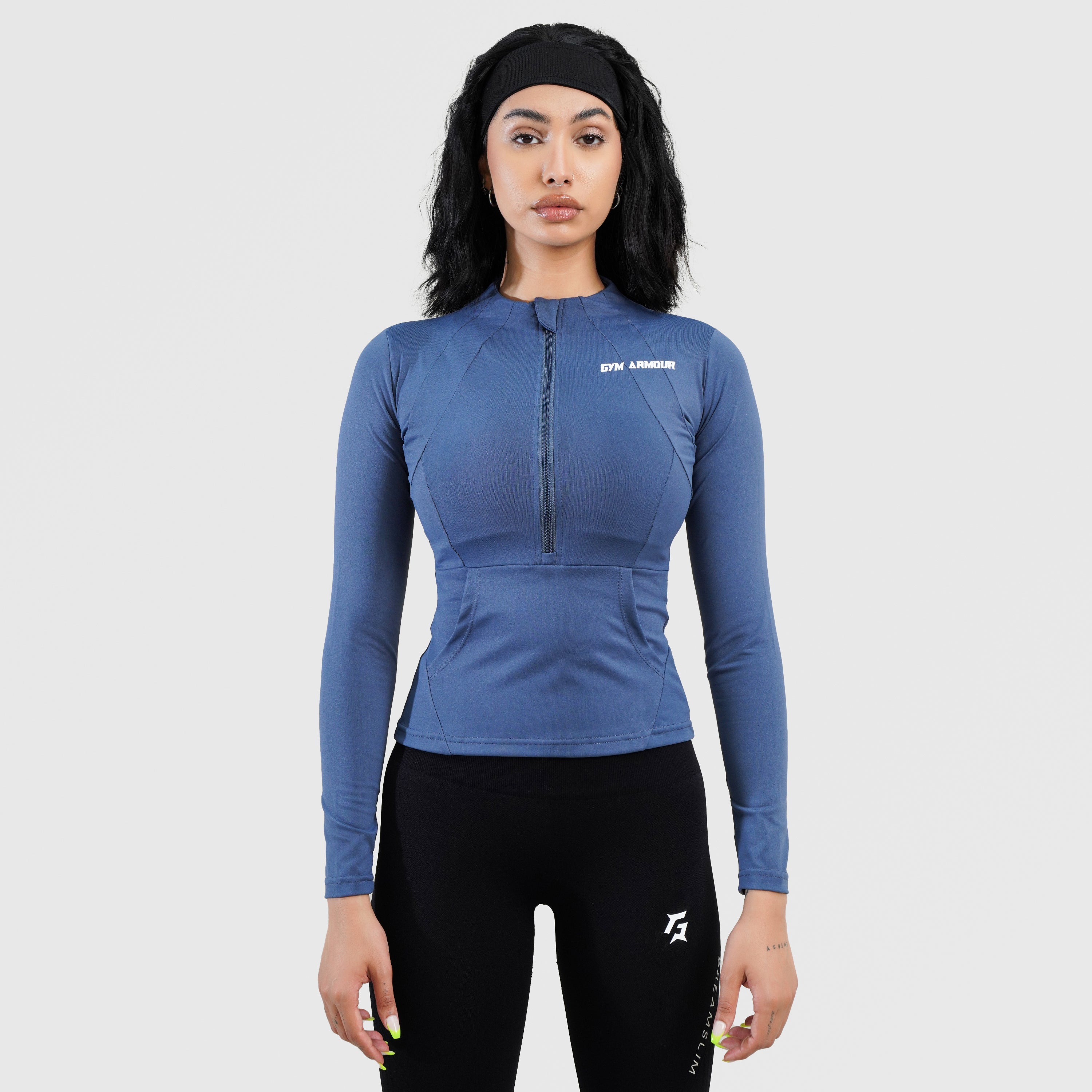 GA Half Zip Top (Blue)