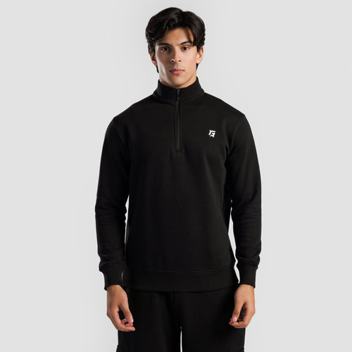 Axis Half Zip SweatShirt (Black)