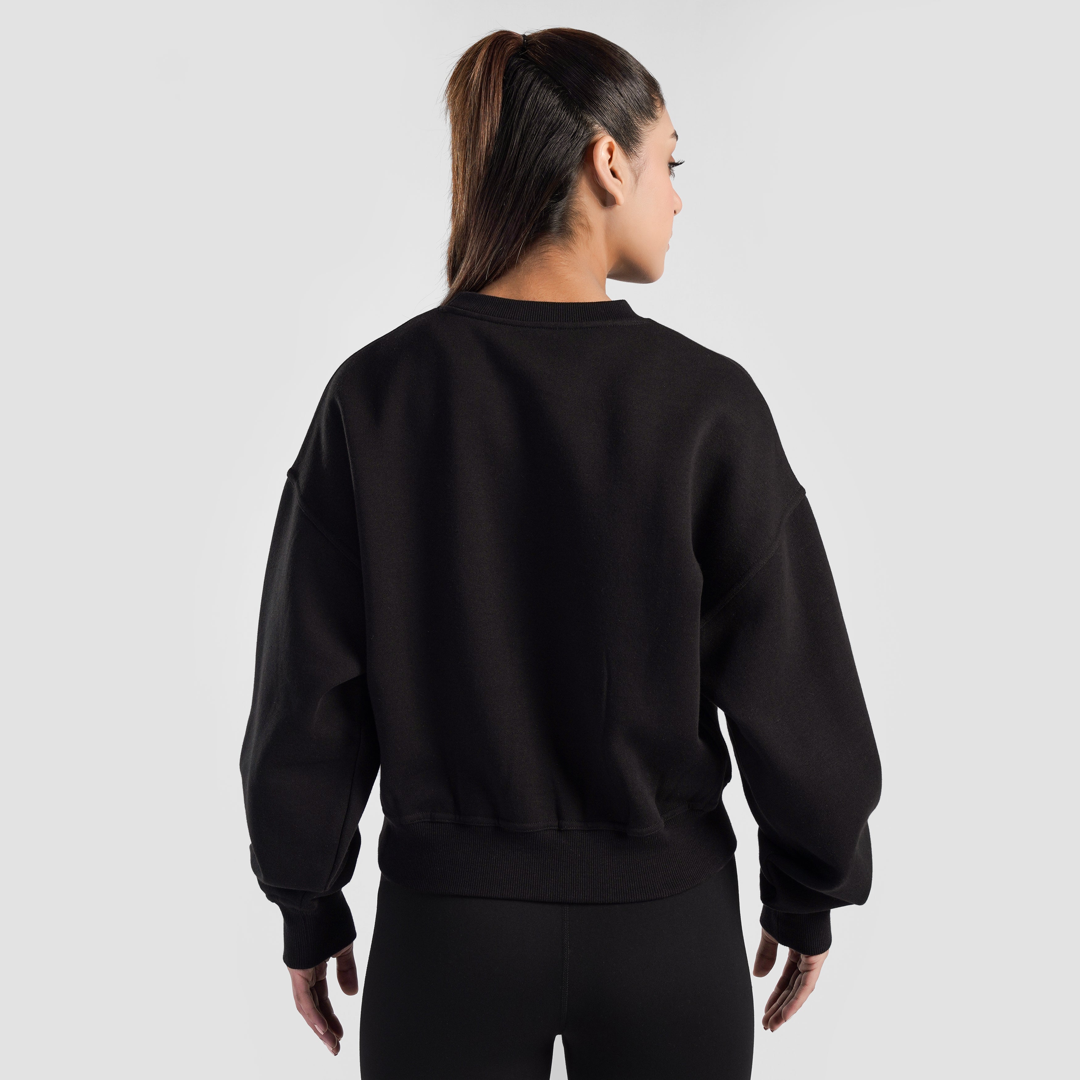 Vital Edge Crop SweatShirt (Black)