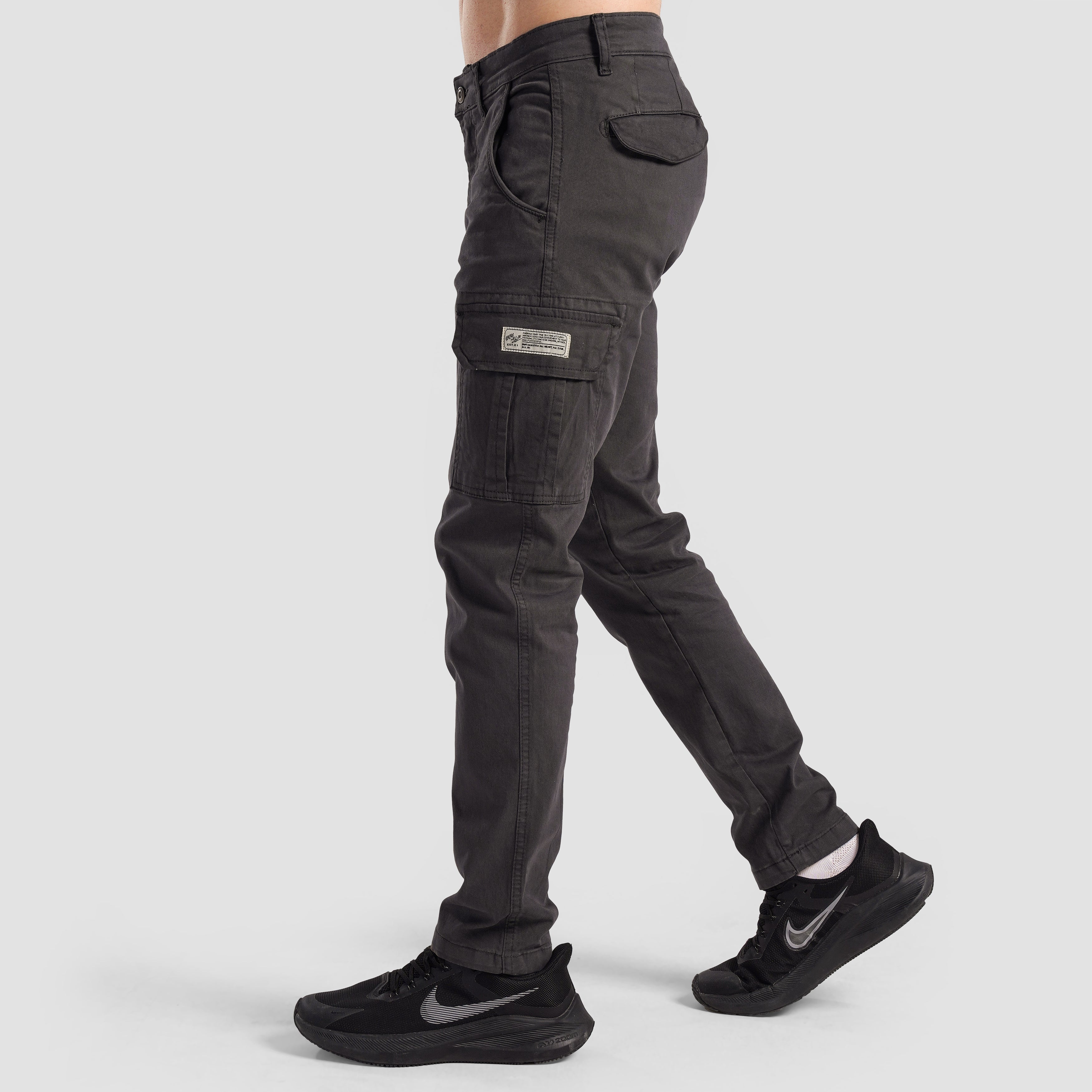 Essential Cargo Pants (Grey)