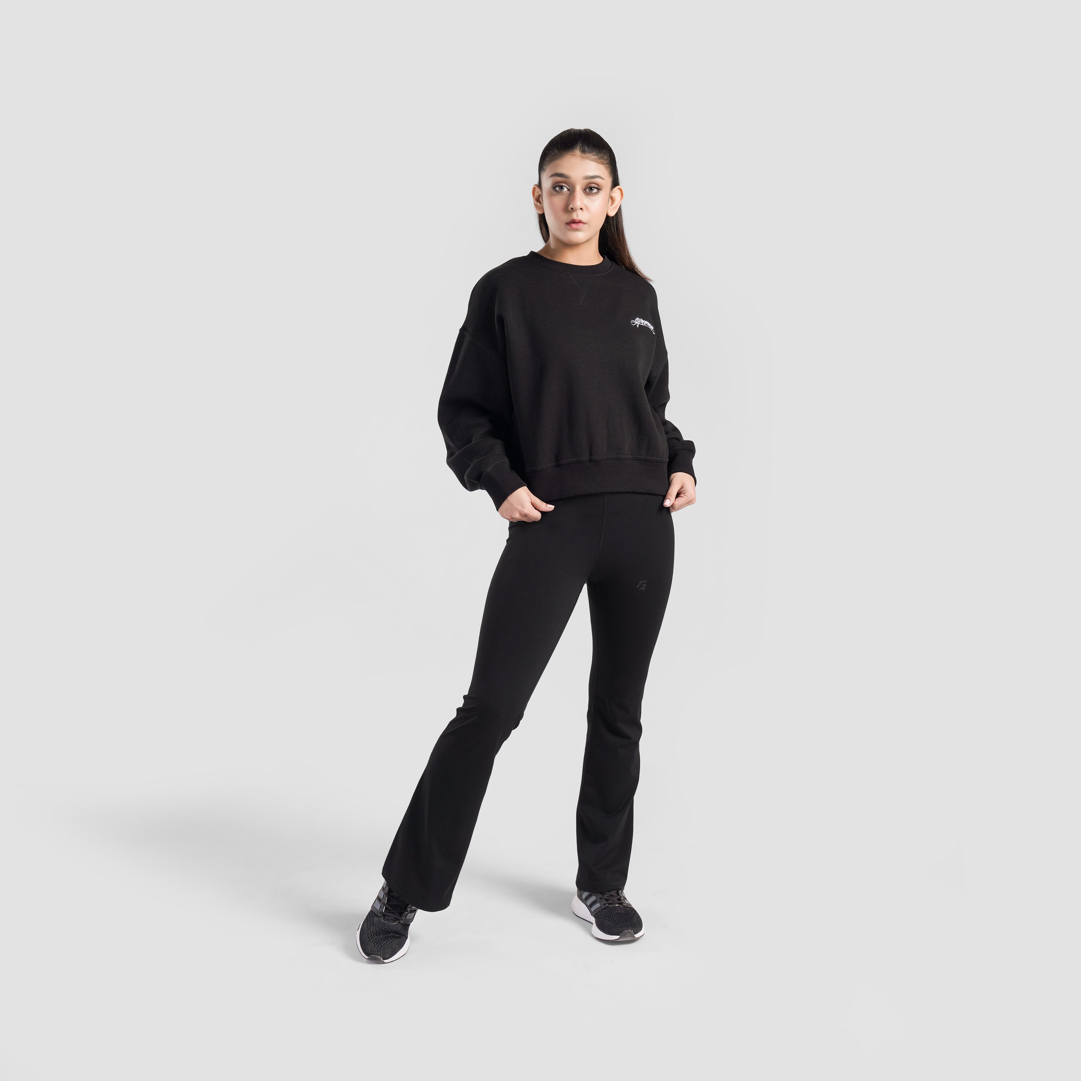 Vital Edge Crop SweatShirt (Black)