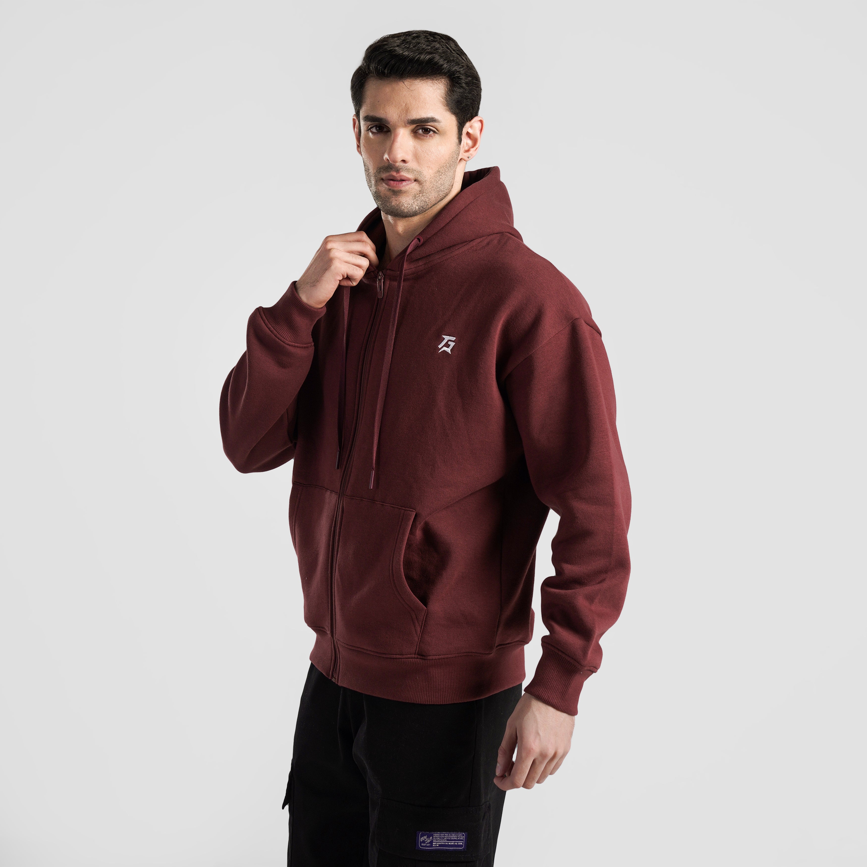 Washed Soul Hoodie (Maroon)