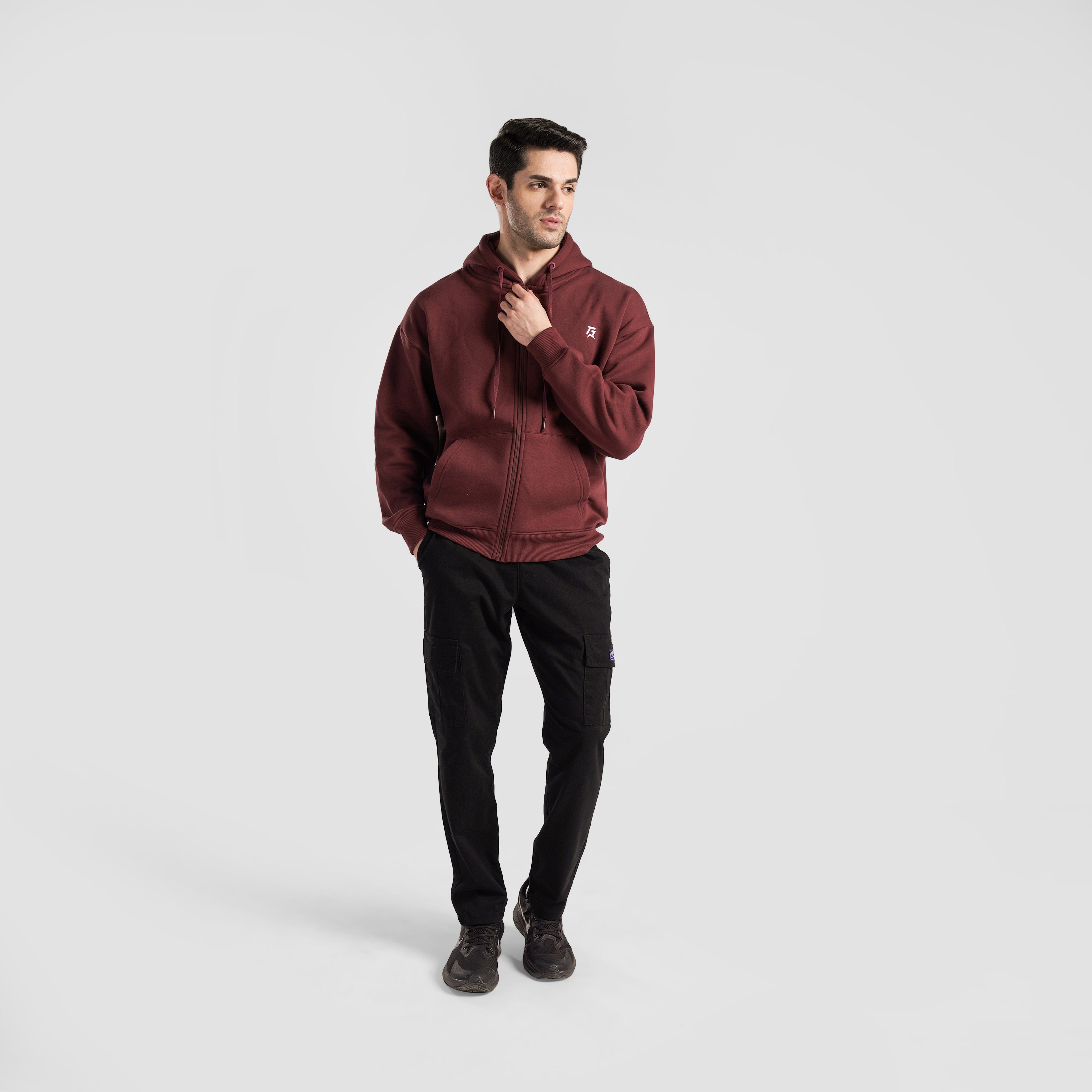 Washed Soul Hoodie (Maroon)