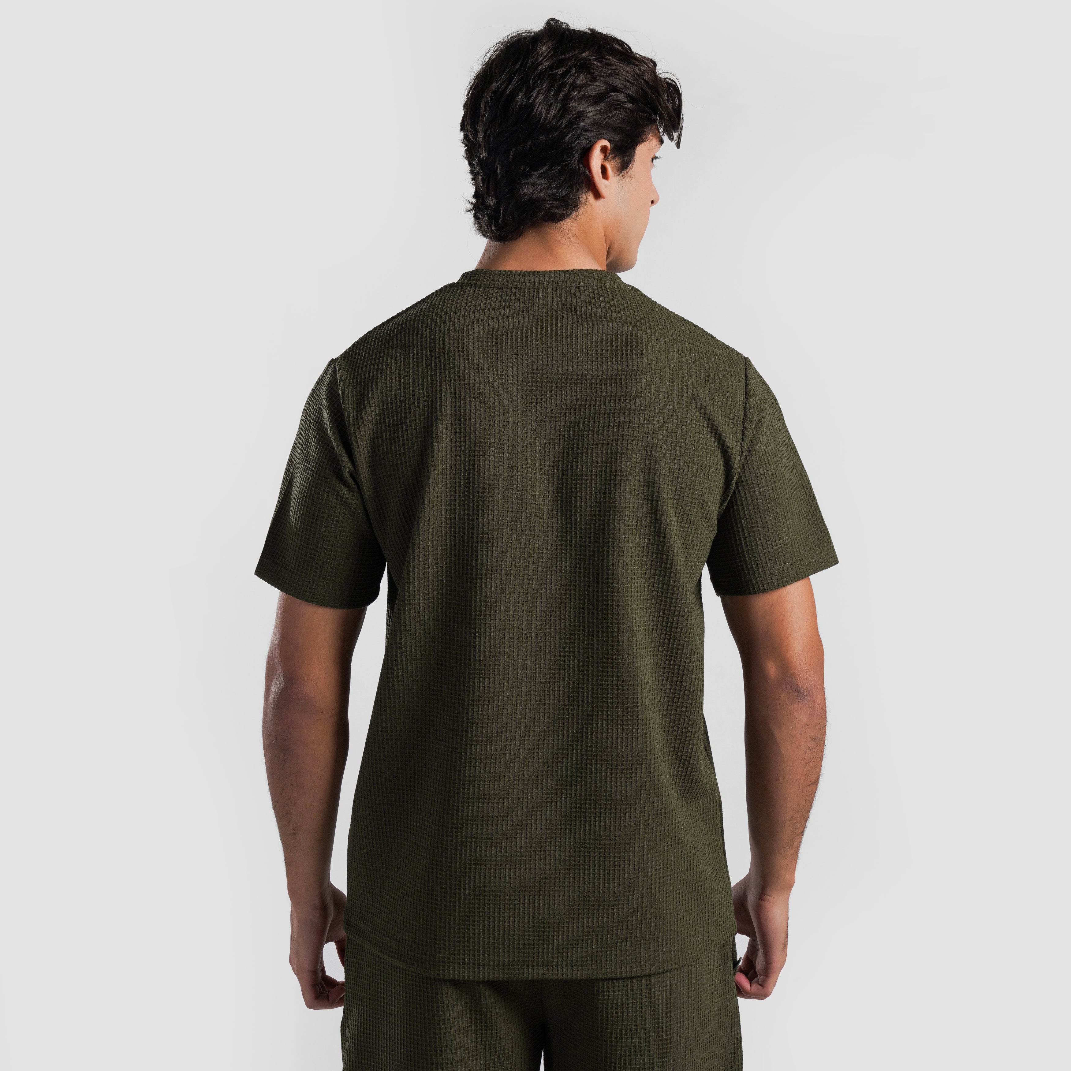 Waffle Unisex Tee(Olive)
