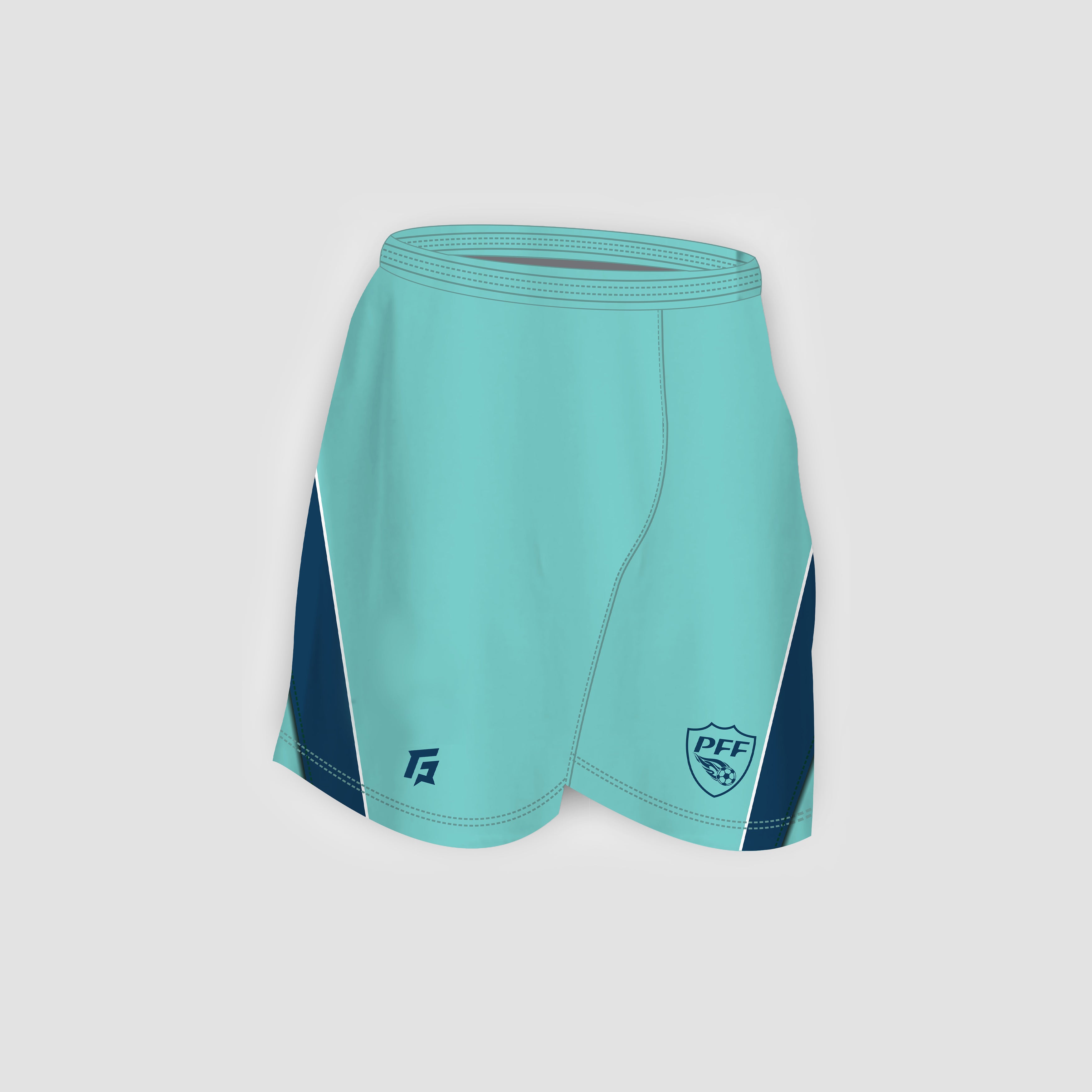PFF Goal Keeper Shorts 2025 (Aqua Blue)