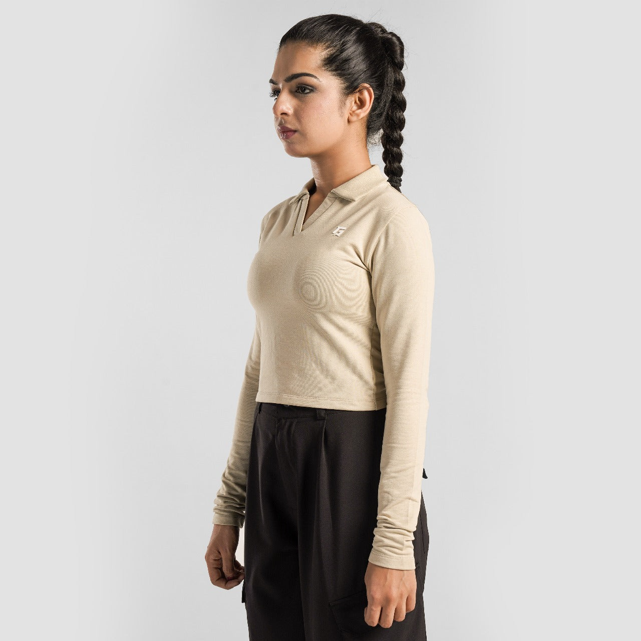 Collared Top (Beige)