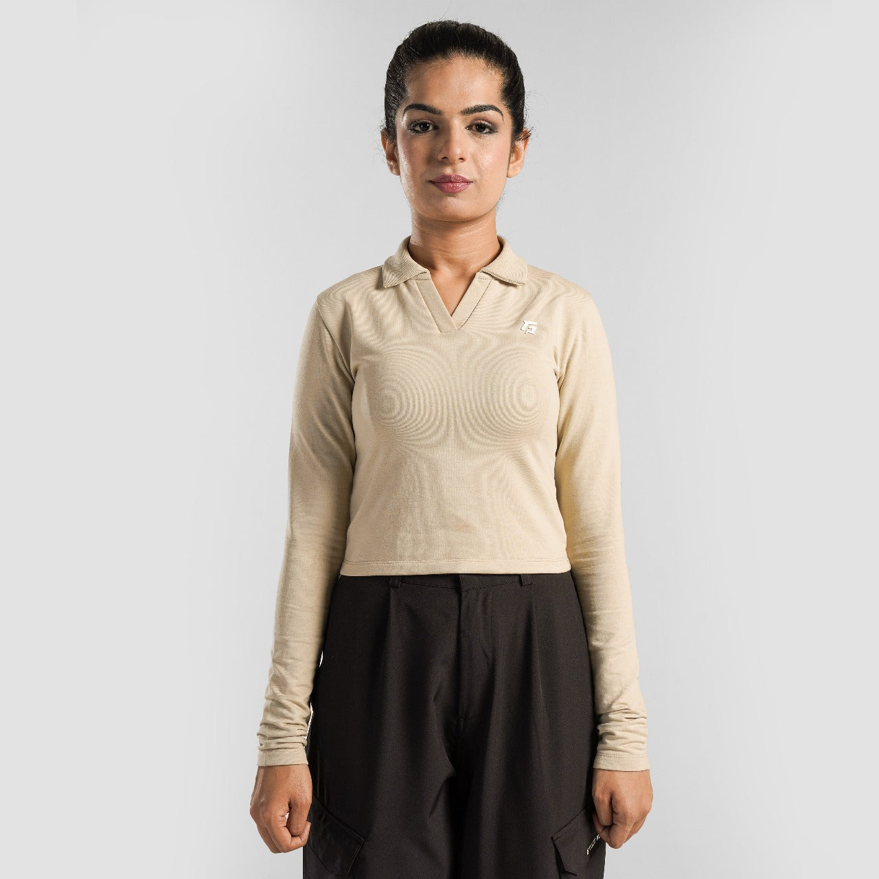 Collared Top (Beige)