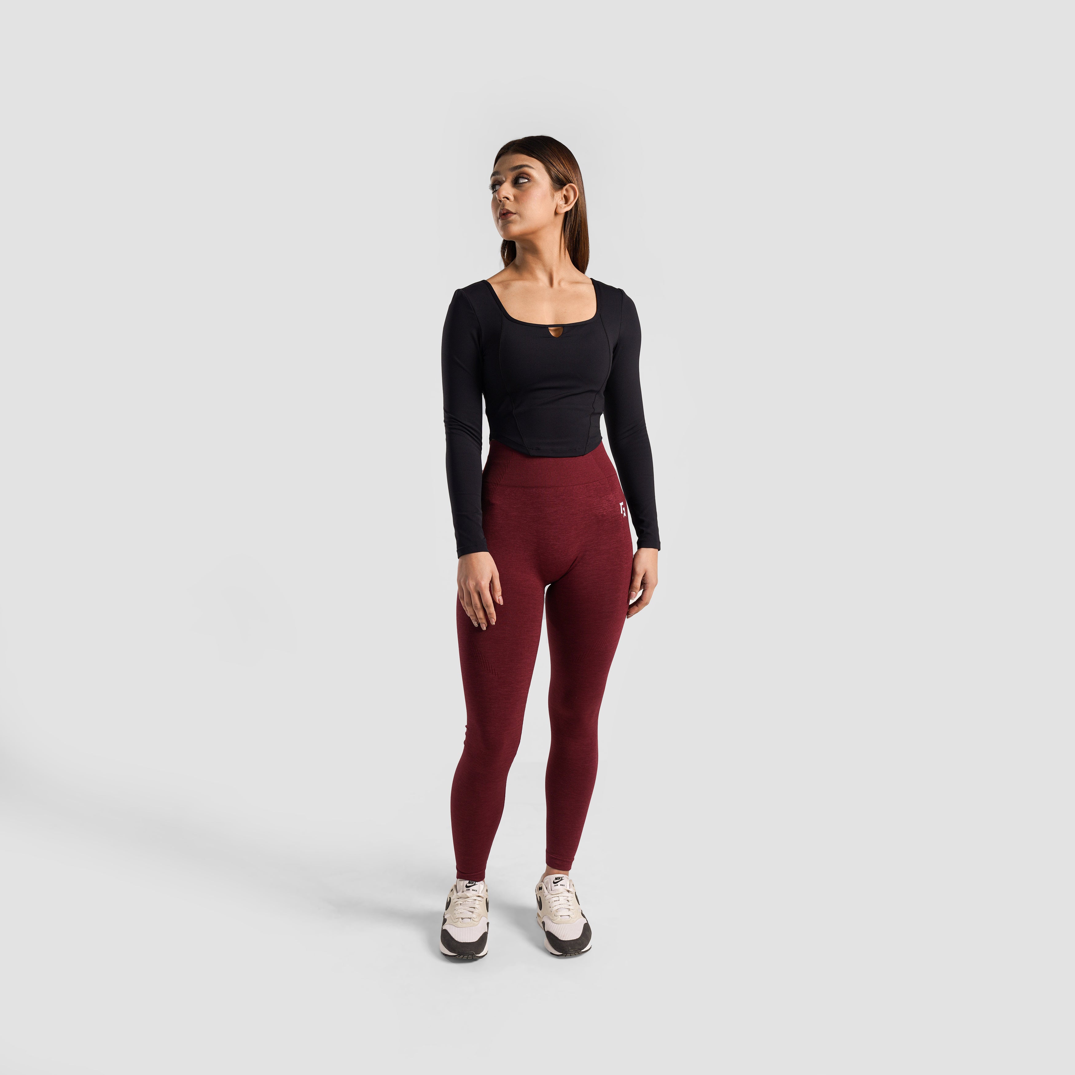 Power Flex Seamless Leggings (Maroon)