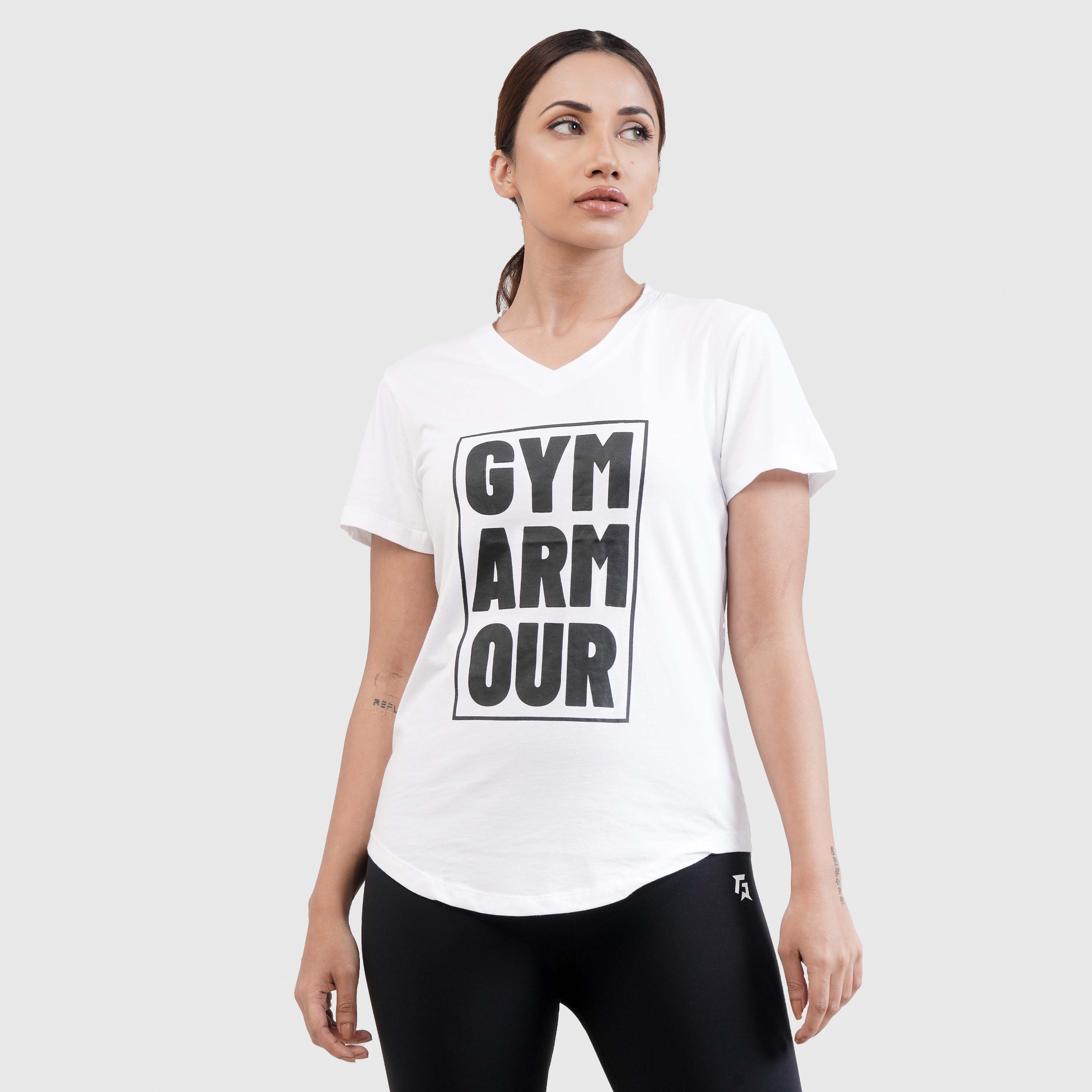 Gym Armour Tee 2.0 White