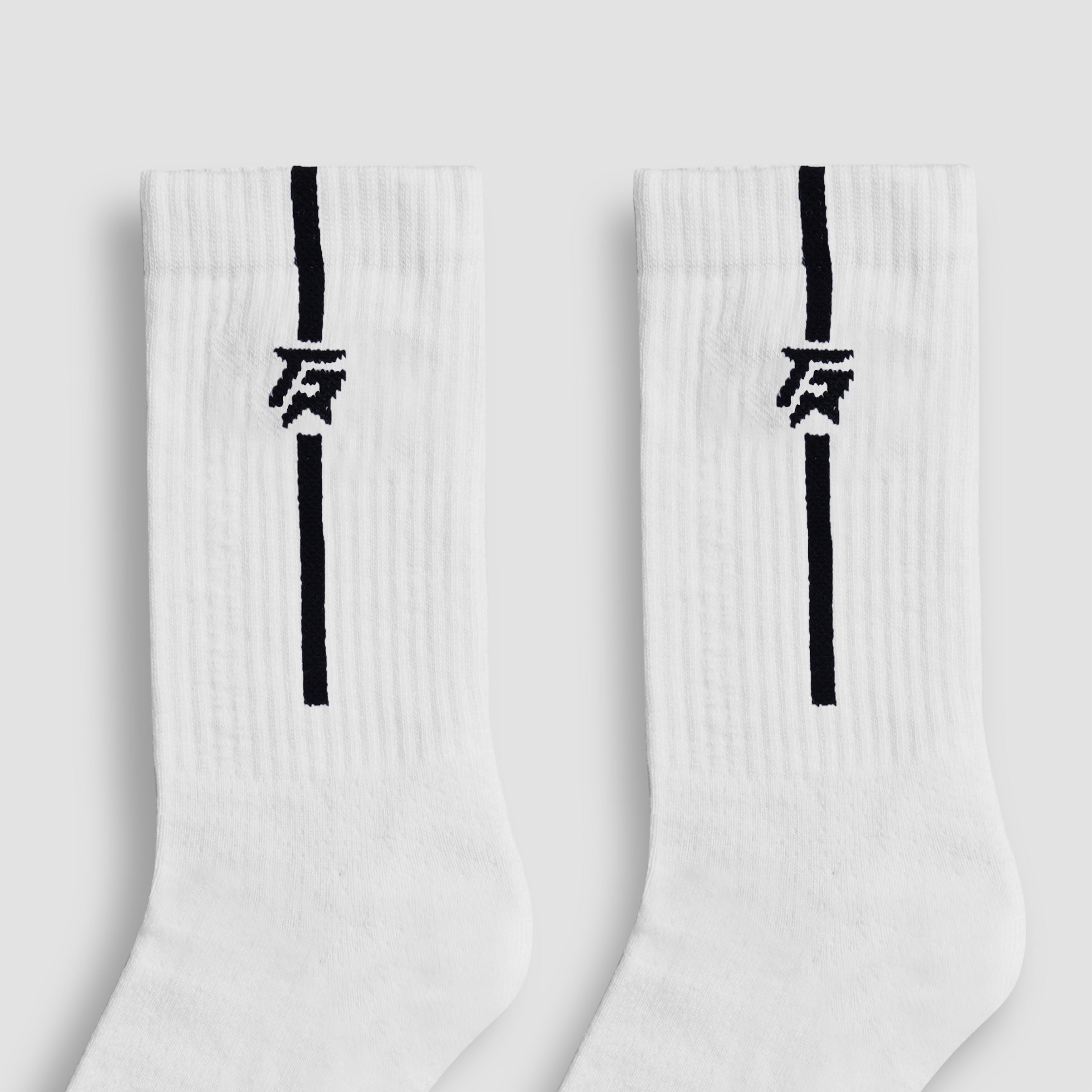 StrideGuard Crew Socks (White)