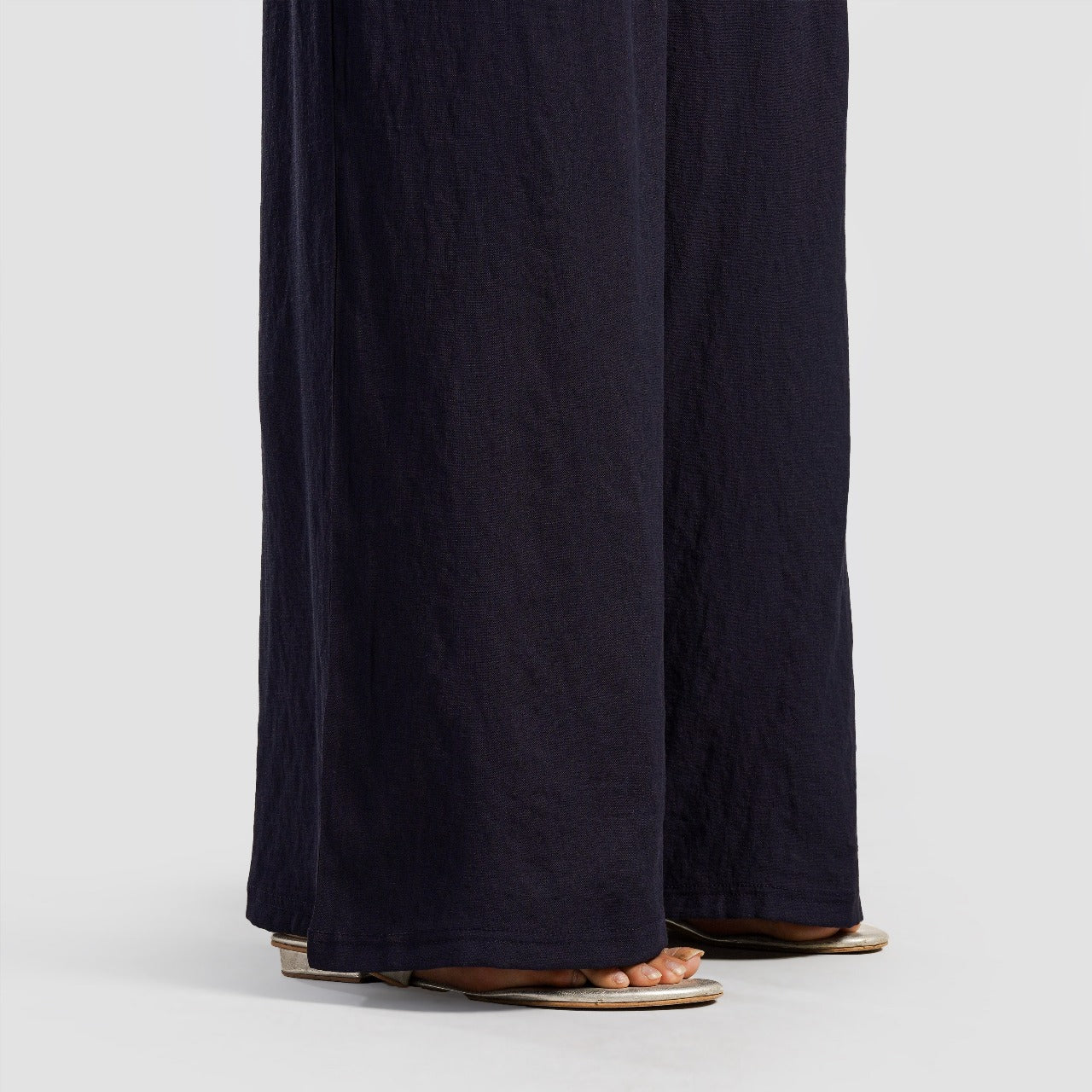 Luna Pleated Trousers (Navy)