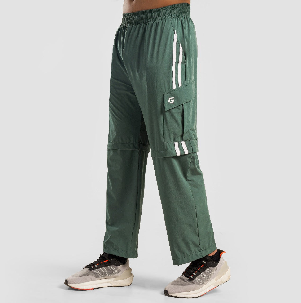 Stride Stripe Trousers (Green)
