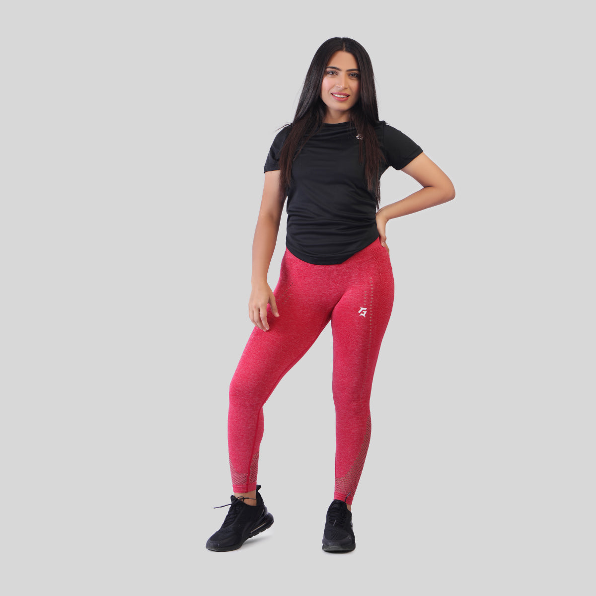 Excel Seamless Leggings (Red)