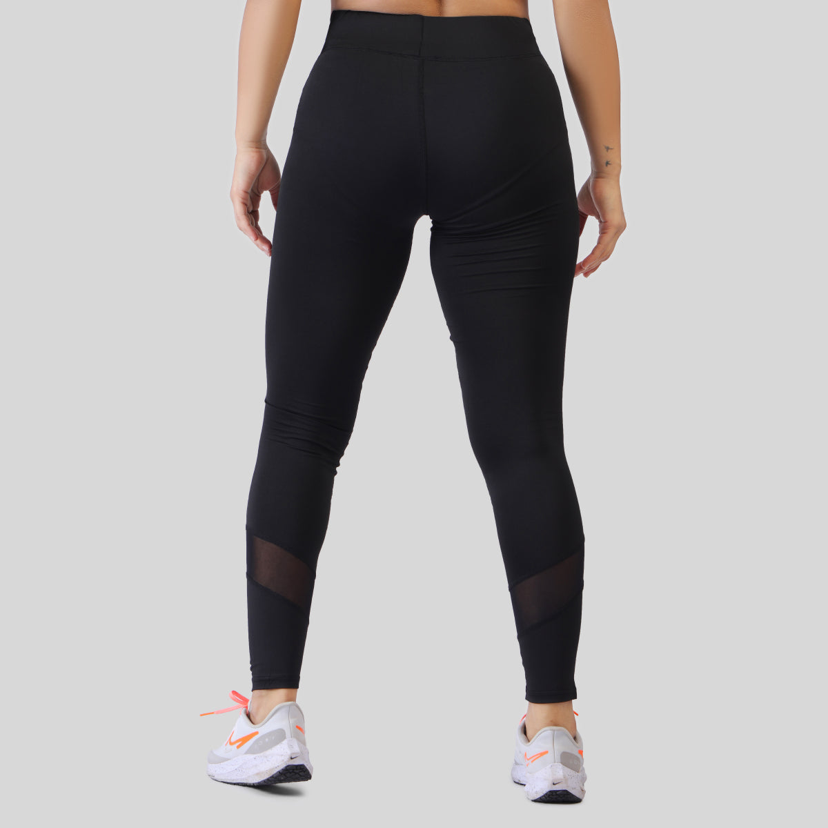 Cross Mesh Leggings (Black)