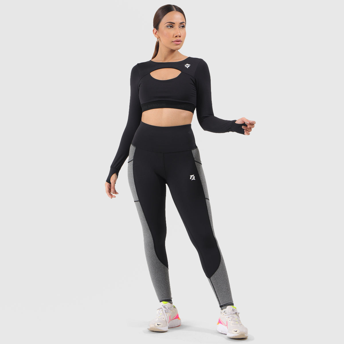 Linear Rise Leggings (Black)