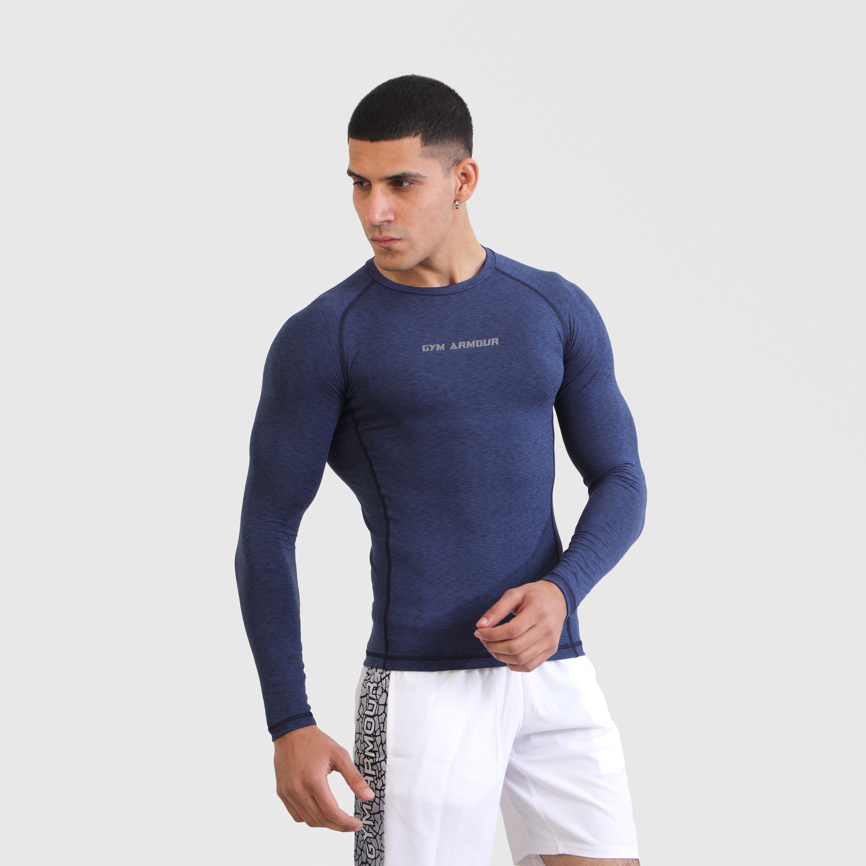 Armour Compression LongSleeves Tee (MLNG-Navy)