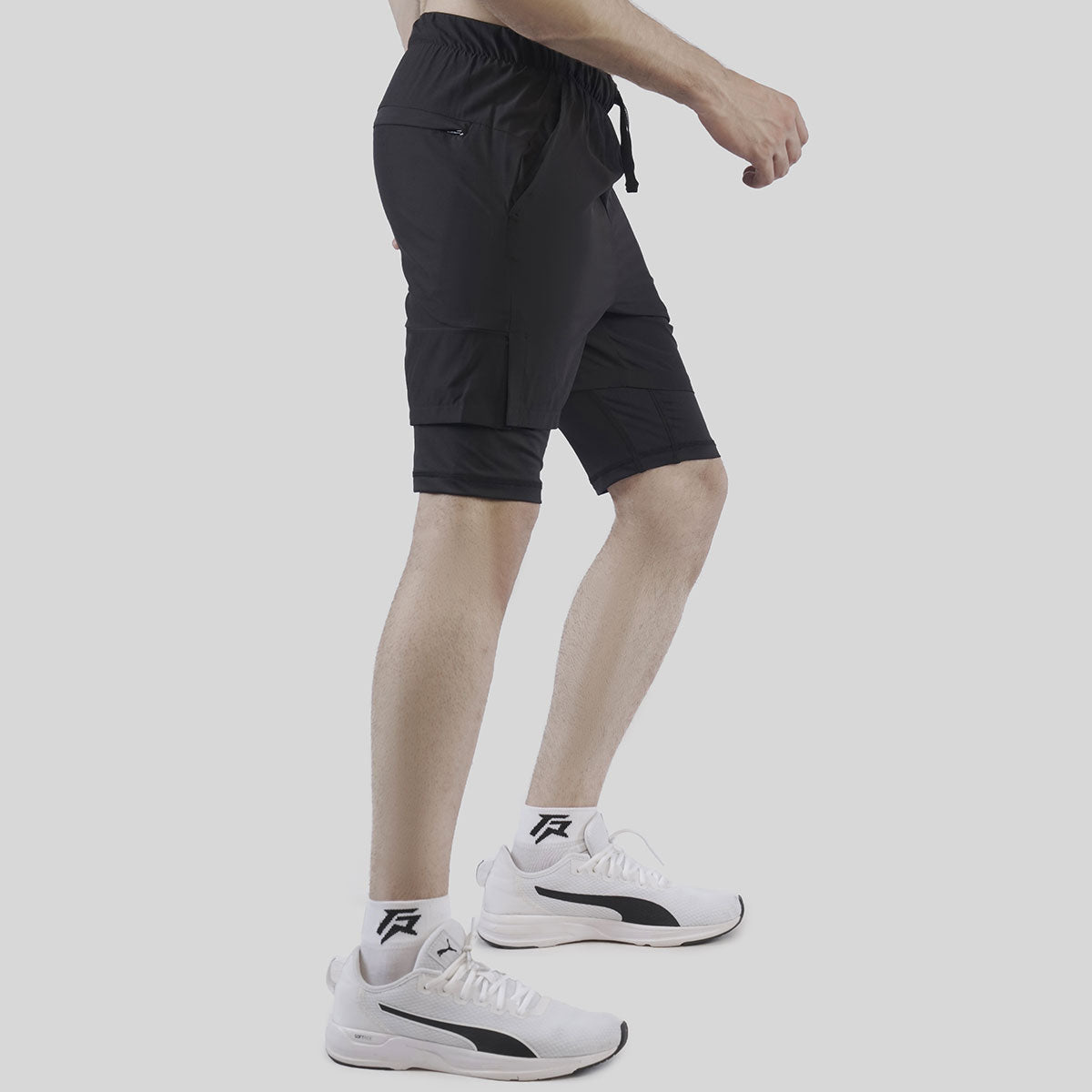 Flex Grip Layer Shorts (Black)