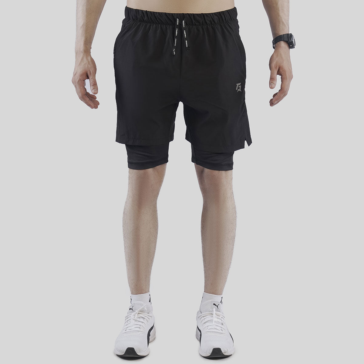 Flex Grip Layer Shorts (Black)