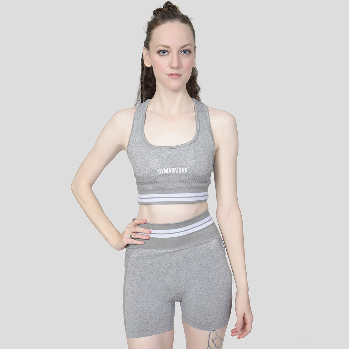 Workout Seamless Bra (Grey Shade)