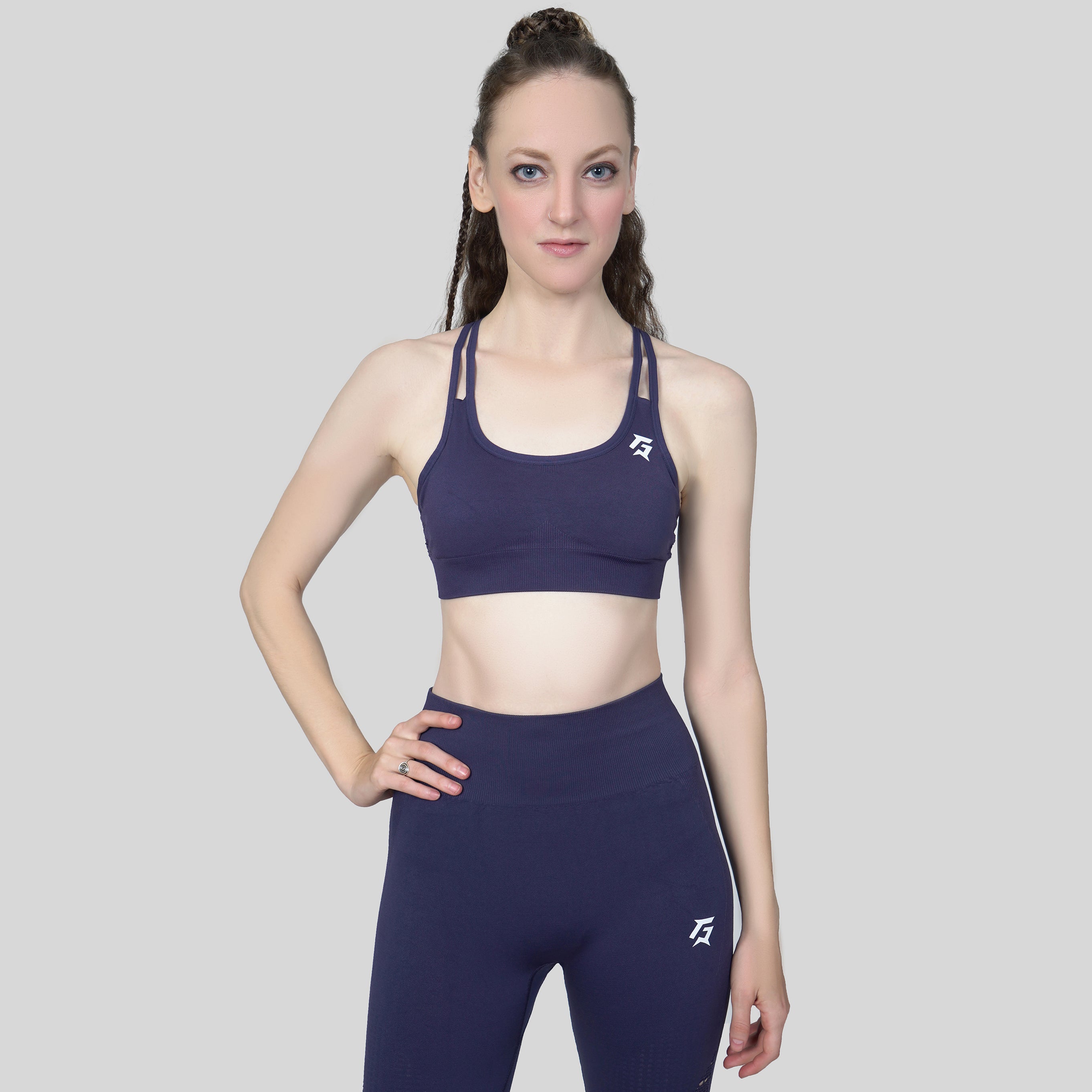 G1 Warrior Sports Bra (Dull Blue)