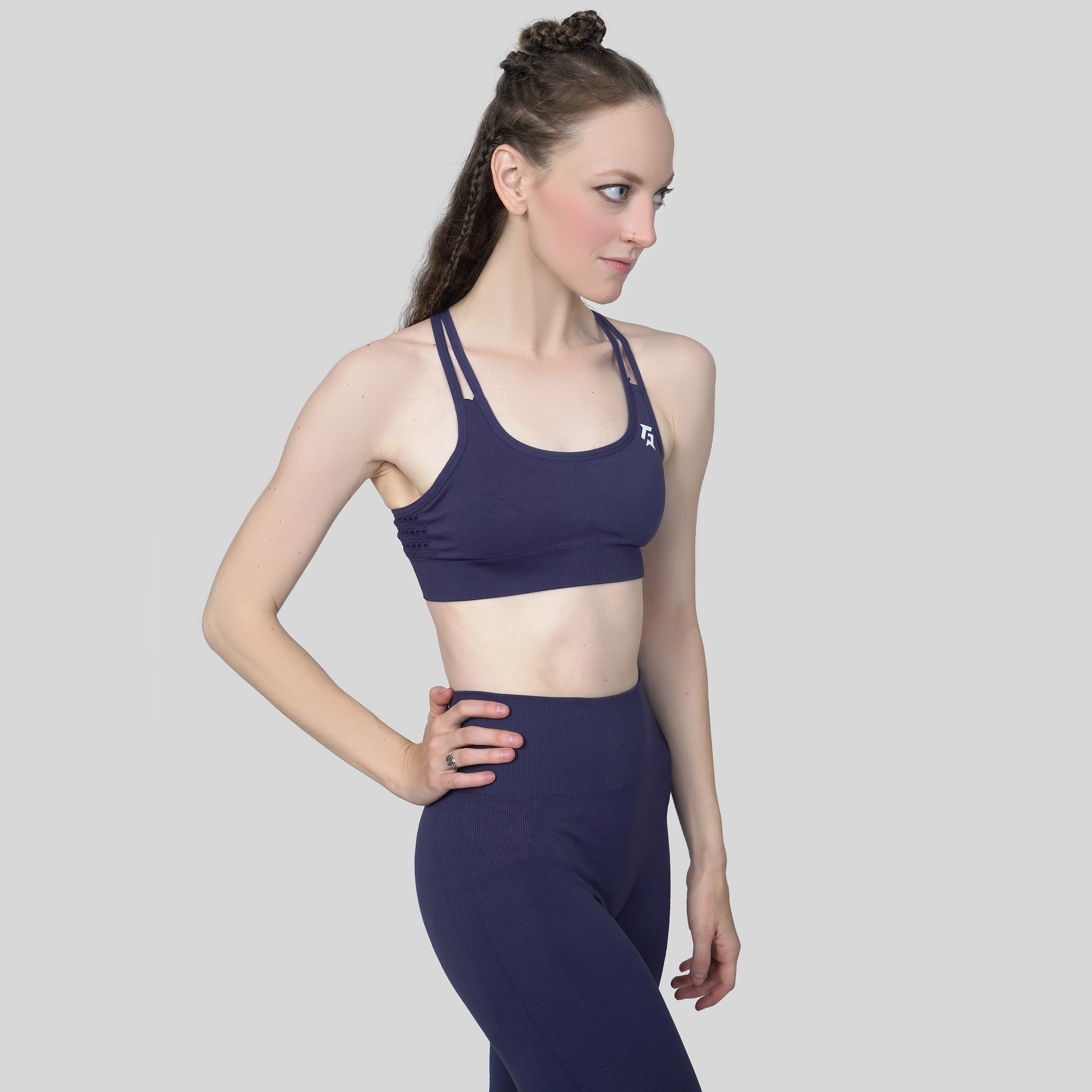 G1 Warrior Sports Bra (Dull Blue)