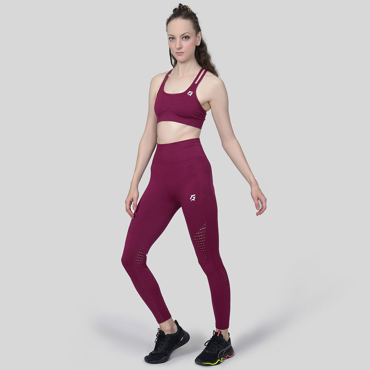 G1 Warrior Seamless Leggings (Maroon)