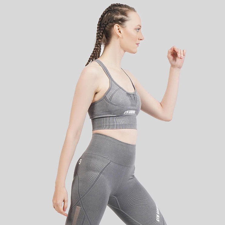 CrossFit Seamless Sports Bra (Grey)