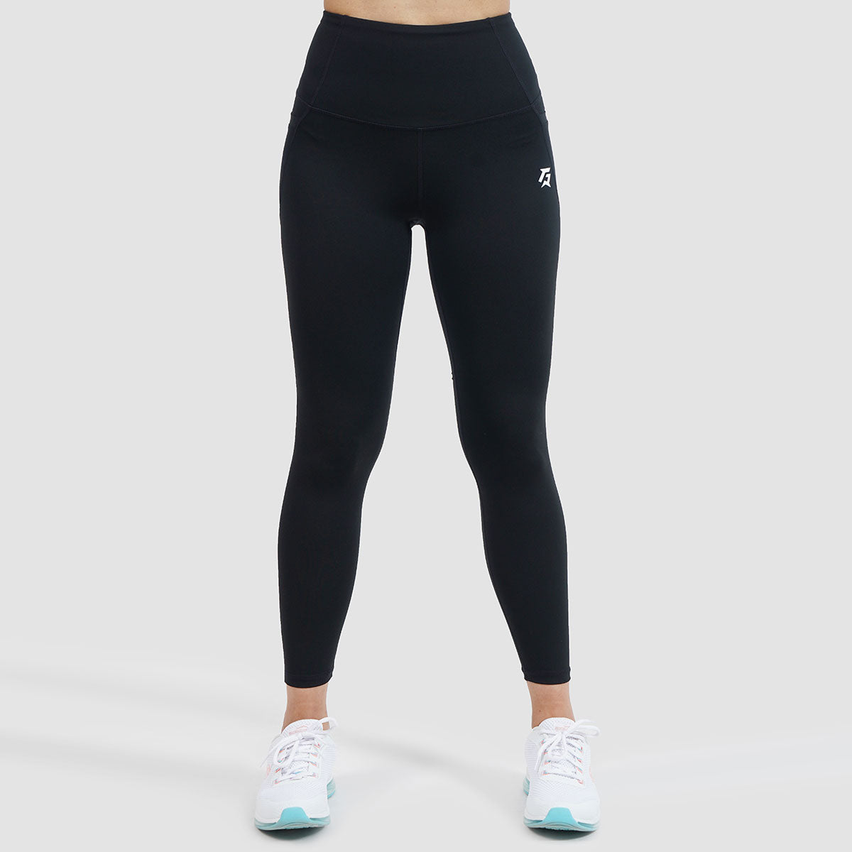 Side Mesh Fitness Leggings (Black)