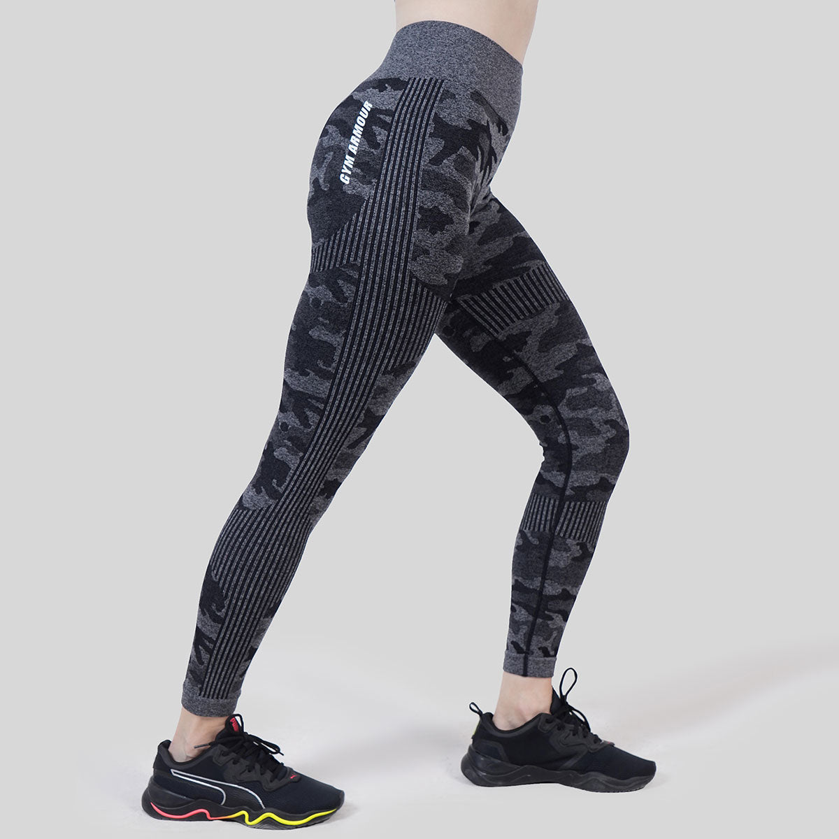 Camo Seamless Leggings (Black)