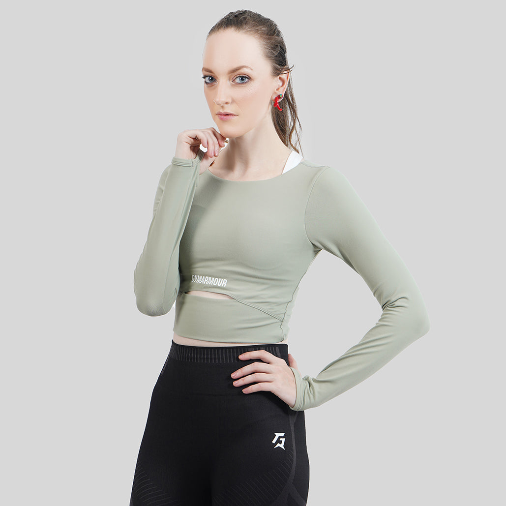 Flex Crop Top (Green)