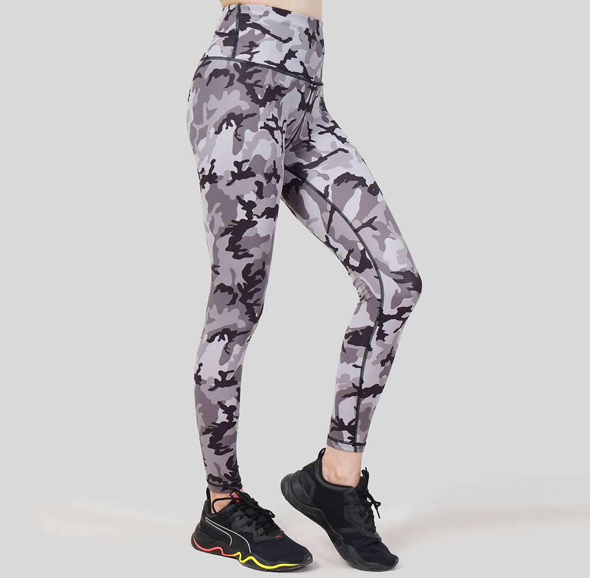 Compression Leggings (Grey Camo)