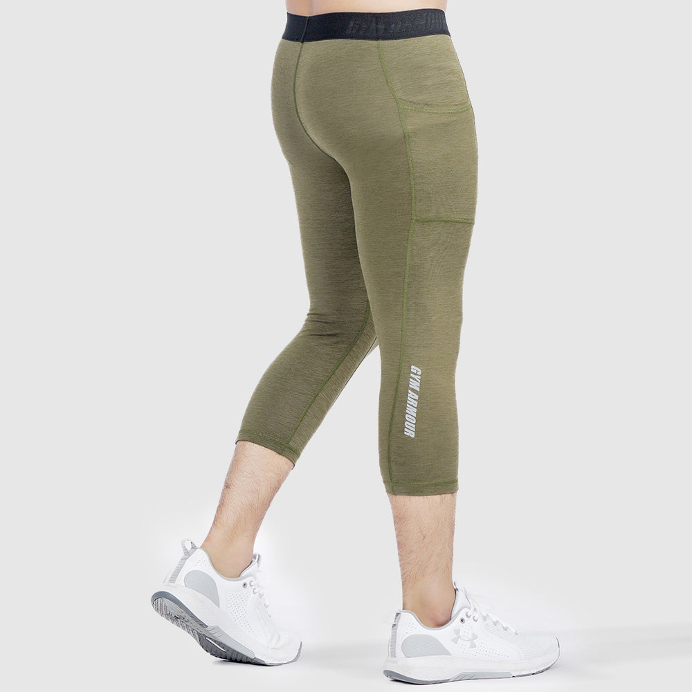 Armour Compression 3/4 Pants (MLNG-Olive)